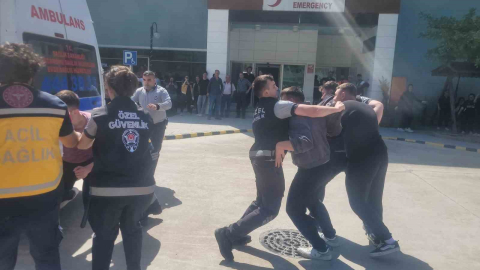 Hastanedeki yangın tatbikatında öğrencilerin performansı gerçeği aratmadı