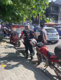 Ters yönden gelen motosiklet sürücüsüne para cezası