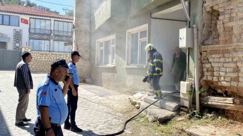 Binanın bodrum katında çıkan yangın söndürüldü
