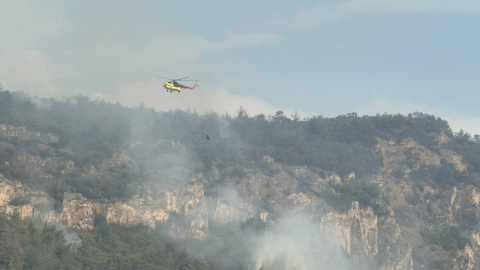 Karabük’teki orman yangını kısmi olarak kontrol altına alındı