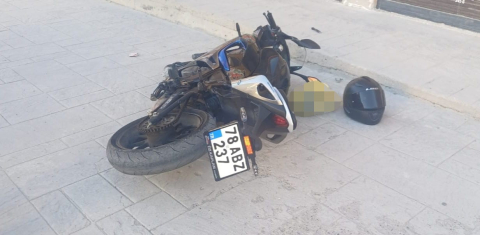 Kaskı sayesinde ölümden döndü