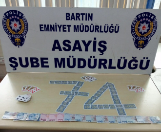 Bartın’da kumar baskını