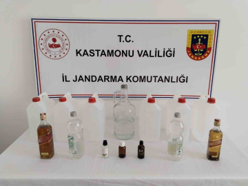 Kastamonu’da jandarmadan sahte içki operasyonu
