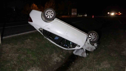 Kastamonu’da otomobil takla attı: 2 yaralı