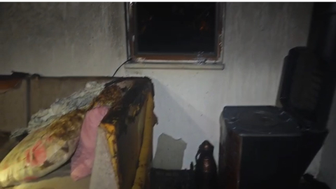 Villanın müştemilatında çıkan yangın söndürüldü