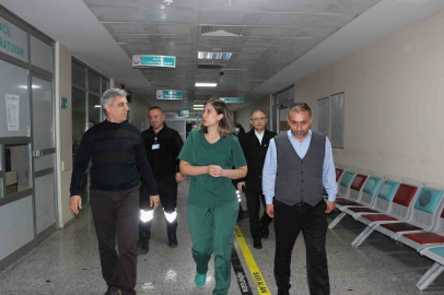 Çaycuma Devlet Hastanesi ve 112 istasyonlarına gece denetimi