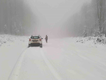 Kastamonu’da kar yağışı etkili oldu