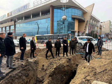 Başkan Çetinkaya, altyapı ve üstyapı çalışmalarını yerinde inceledi
