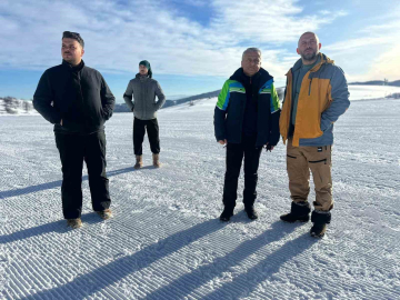 Keltepe kayak festivali öncesi hazırlıklar yerinde incelendi