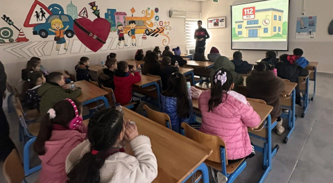 Zonguldak’ta öğrencilere 112 Acil Çağrı Merkezi tanıtıldı