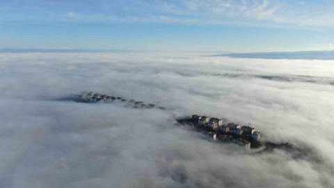 Kastamonu’da sis denizi görsel şölen sundu