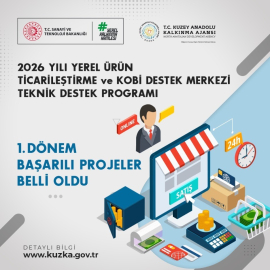 Teknik destek programının 1. dönem başarılı orojeleri açıklandı