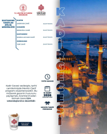 Zonguldak Yeni Camii’nde Kadir Gecesi’nin manevi iklimi dualarla yaşanacak