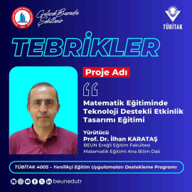 BEUN’lu akademisyenin yer aldığı projeye TÜBİTAK’tan destek