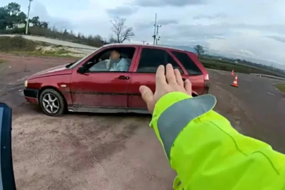 Jandarma uygulamasından kaçtı, tekrar geri döndü
