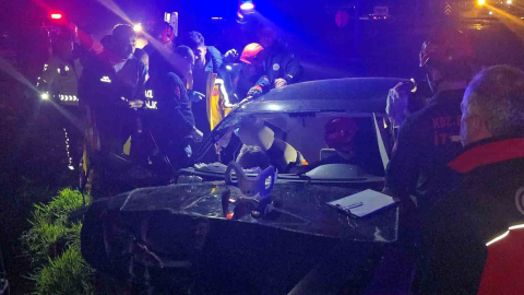 Doğum günü dönüşü kaza: 3 yaralı