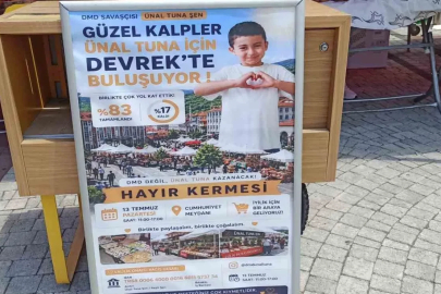Devrekliler küçük Ünal için tek yürek oldular
