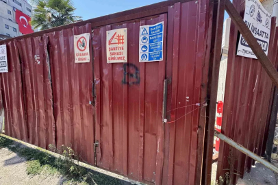 Merkez Çarşısı inşaatı mühürlendi
