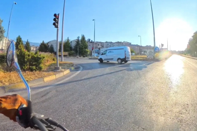 Karabük’te kırmızı ışık ihlalleri kask kamerasında
