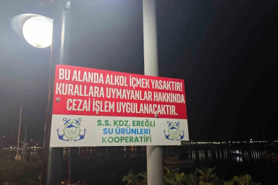 Ereğli Limanı’nda alkol yasağı kuralına uymayana ceza
