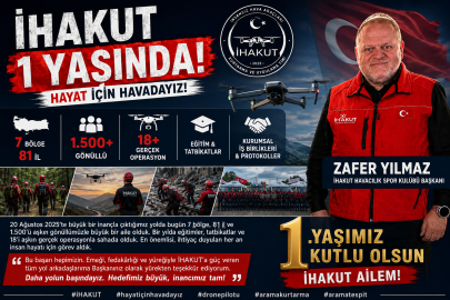 İHAKUT 1 Yaşında: 81 İlde 1.500’ü Aşkın Gönüllüyle Hayat İçin Havada