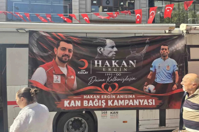 Hayatını kaybeden futbol hakemi için kan bağışı kampanyası düzenlendi
