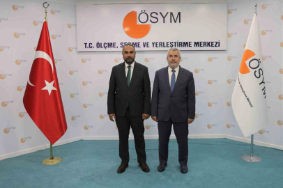 Rektör Akkaya, ÖSYM Başkanı Ersoy ile görüştü
