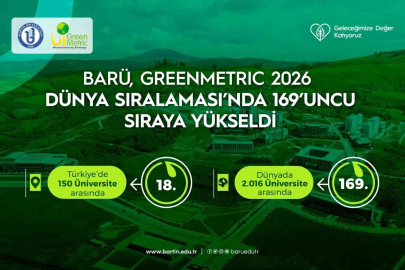 BARÜ, GreenMetric 2026 Dünya Sıralaması’nda 169’uncu sıraya yükseldi
