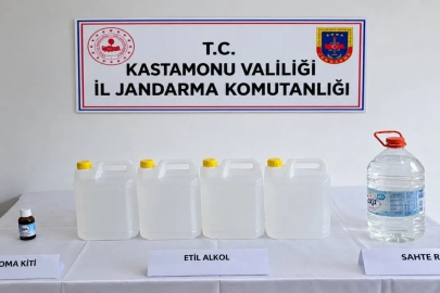 Jandarma sahte içki operasyonu
